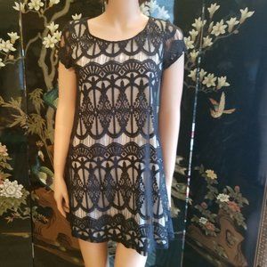 Socialite Size Small Formal Black Lace Dress